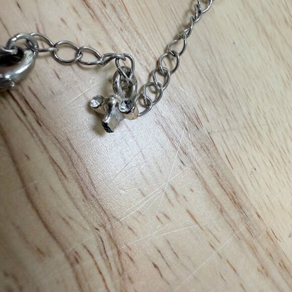 Lani Silver Tone Intertwined Ring Pendant Necklace 23" With Adjustable Chain - Picture 7 of 11